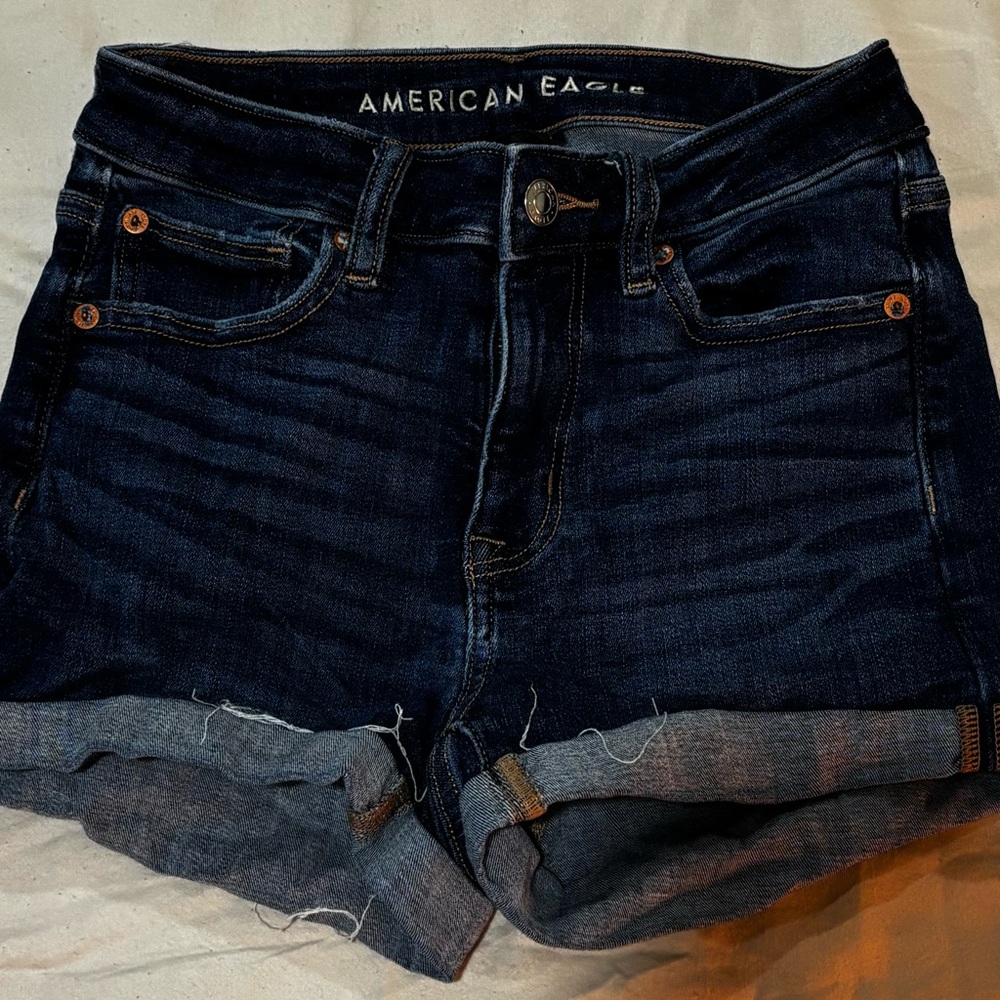 American Eagle Outfitters Dark Blue Jean Shorts